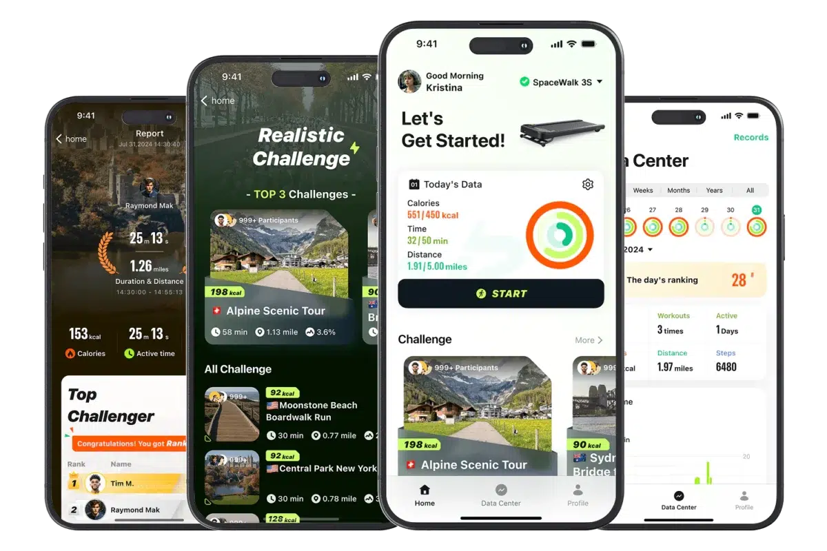 UREVO SpaceWalk 3S Smart Walking Pad phone app.webp - Urevo България